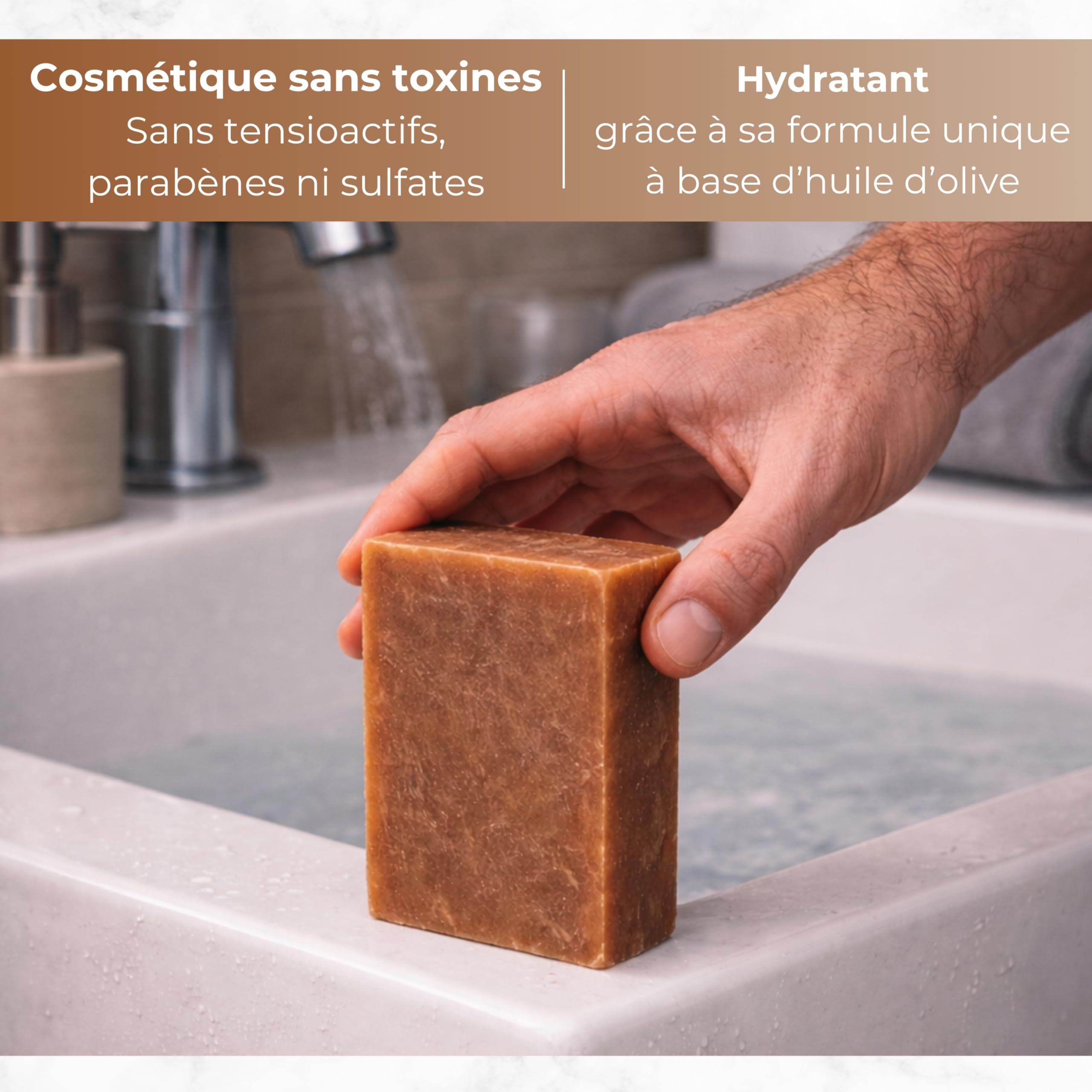 Savons artisanaux avec parfum homme – Savon solide 4x125 g – Idee cadeau homme original pour anniversaire et occasions spéciales, idéal pour la routine quotidienne visage