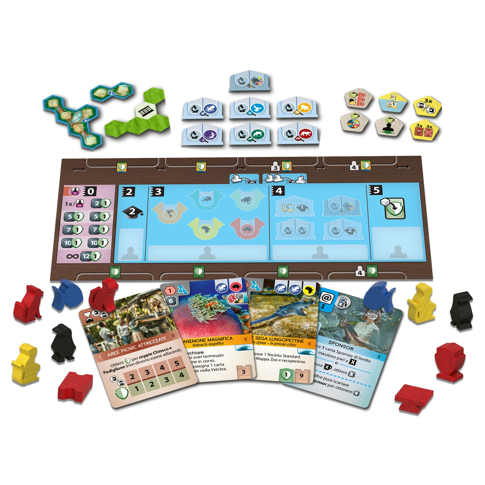 Cranio Creations - Ark Nova: Mondi Sommersi - Espansione In Italiano Con Animali Marini E Acquari Per 1-4 Giocatori, Età 14+ - 3