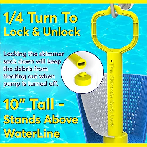 Miniatura 2 de The Skimmie Mango extraíble con bloqueo de calcetín diseñado para calcetines de skimmer  Mantiene los calcetines atrapando los desechos cuando la