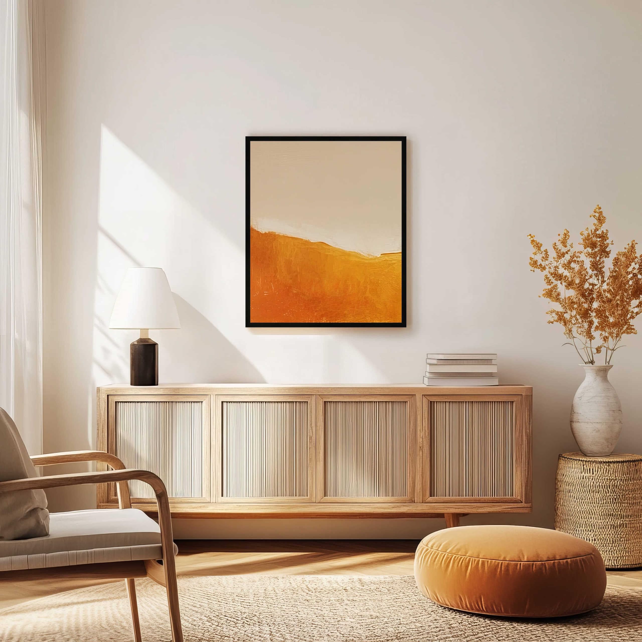 nielsen Holz Bilderrahmen Quadrum, 50 x 60 cm, Hellbraun | Holz Posterrahmen im Hoch- & Querformat zum Aufhängen Hellbraun matt Echtglas