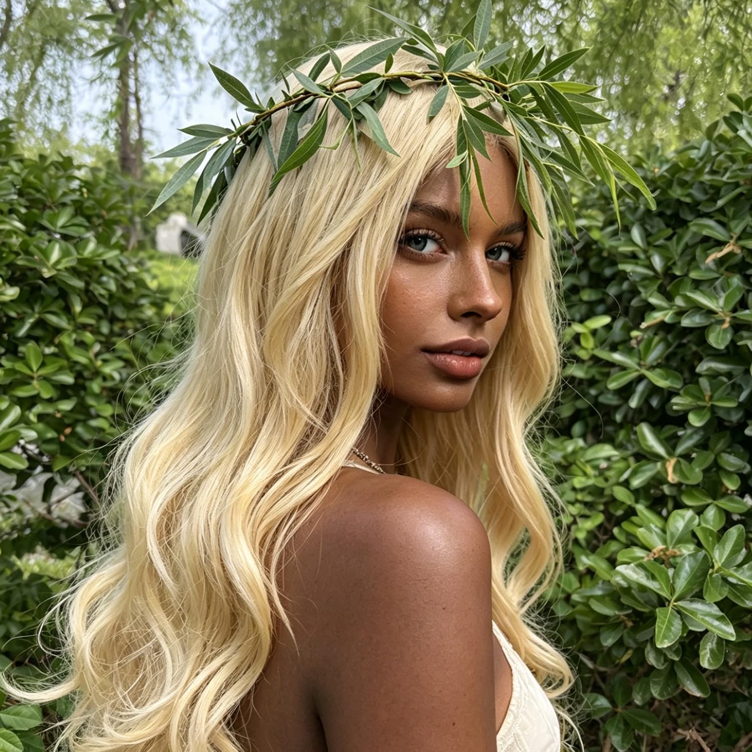 Glueless Synthetic Lace Front Wig 9x7 HD Lace Hand Tied Pre Plucked Hairline Synthetic Body Wave Lace Front Wig for Black Women 26 Inch