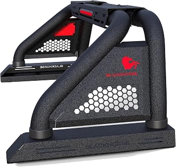 Black Horse Off Road Classic Pro Roll Bar Modular Textured Black Compatible with 2005-2021 Nissan Frontier-RB07MT
