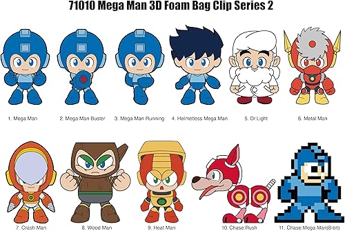 Mega Man Series 2 – 5" Collectible Bag Clip – Blind Bag (ONE Random Figure) – Vi
