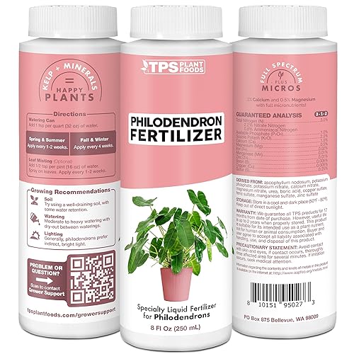 Miniatura 2 de Fertilizante de filodendro para todas las plantas de filodendro y sombra tropical, alimento líquido para plantas, 8 oz (8.5 fl oz)