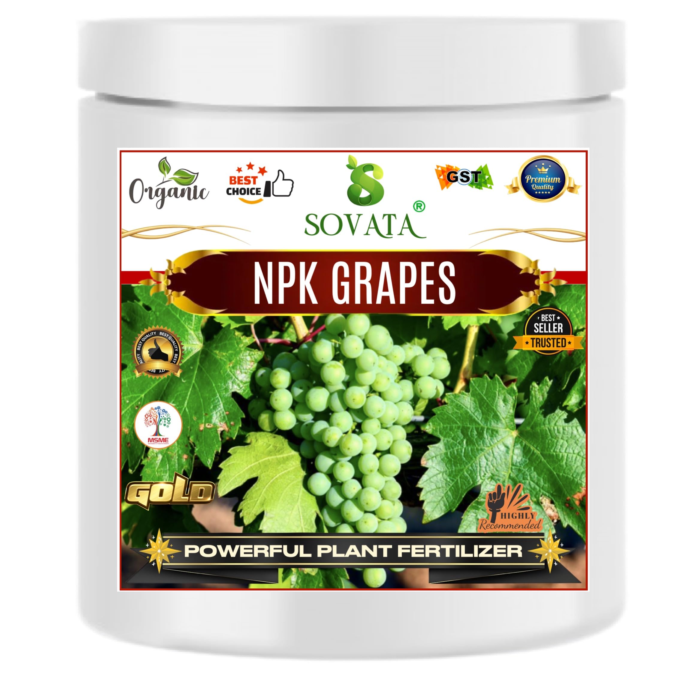 Sovata® NPK Grapes, Essential Powerful Organic Fertilizer for Fast Growth and Heavy Fruiting of Grapes Plants. (200 gm) (B0D9P4PCCT) Amazon Price History, Amazon Price Tracker