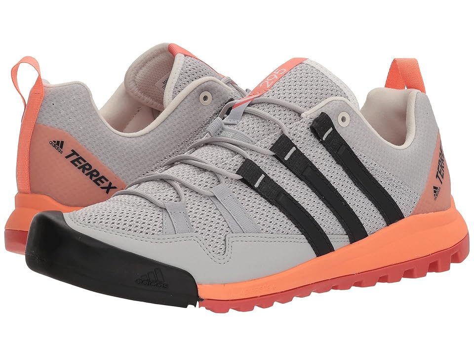 

adidas Outdoor Terrex Solo (Grey Two/Carbon/Chalk Coral) Women's Shoes