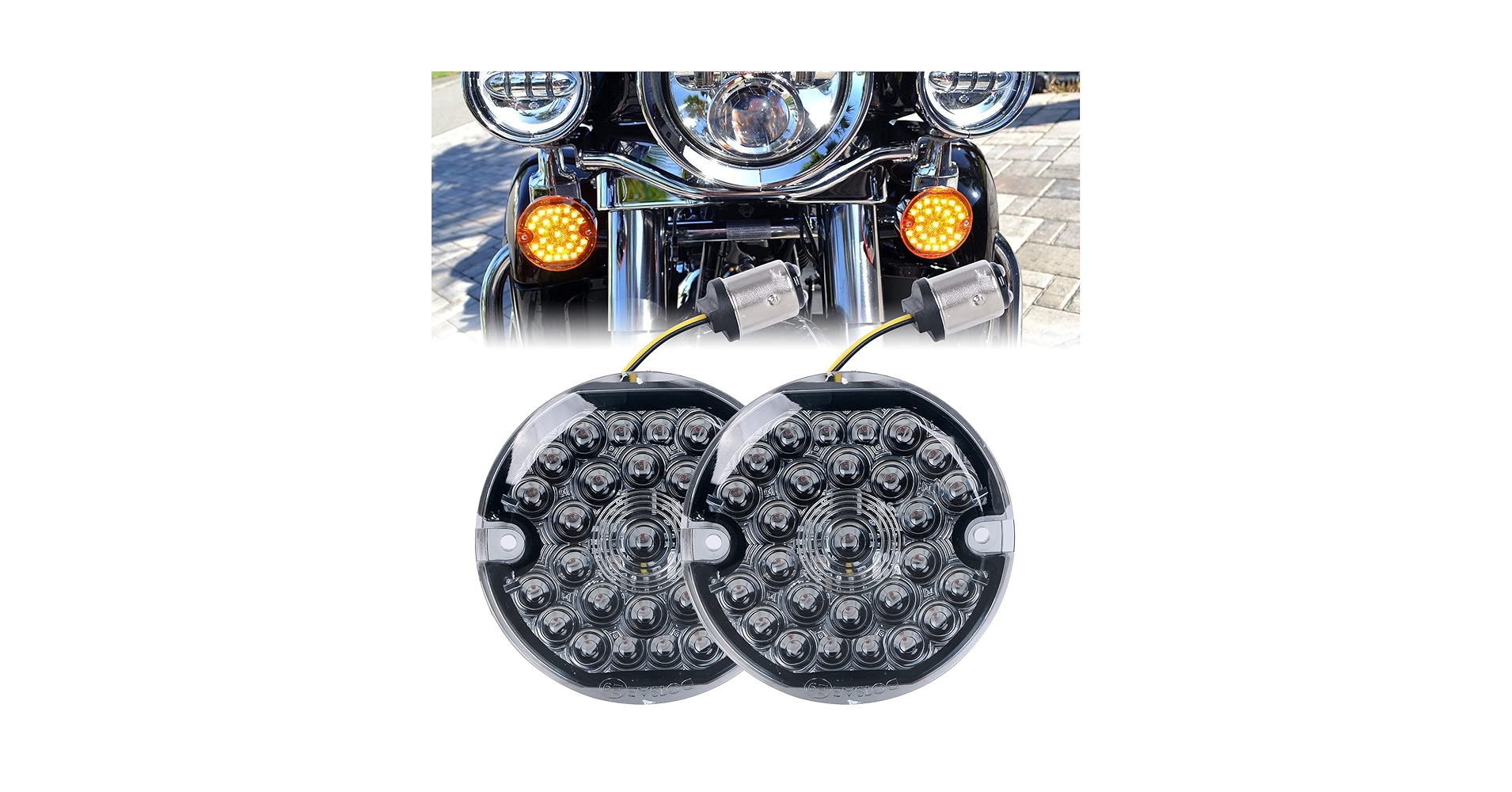 Amazon.com: REALOVE 3-1/4 Inch Front Led Turn Signal 1157