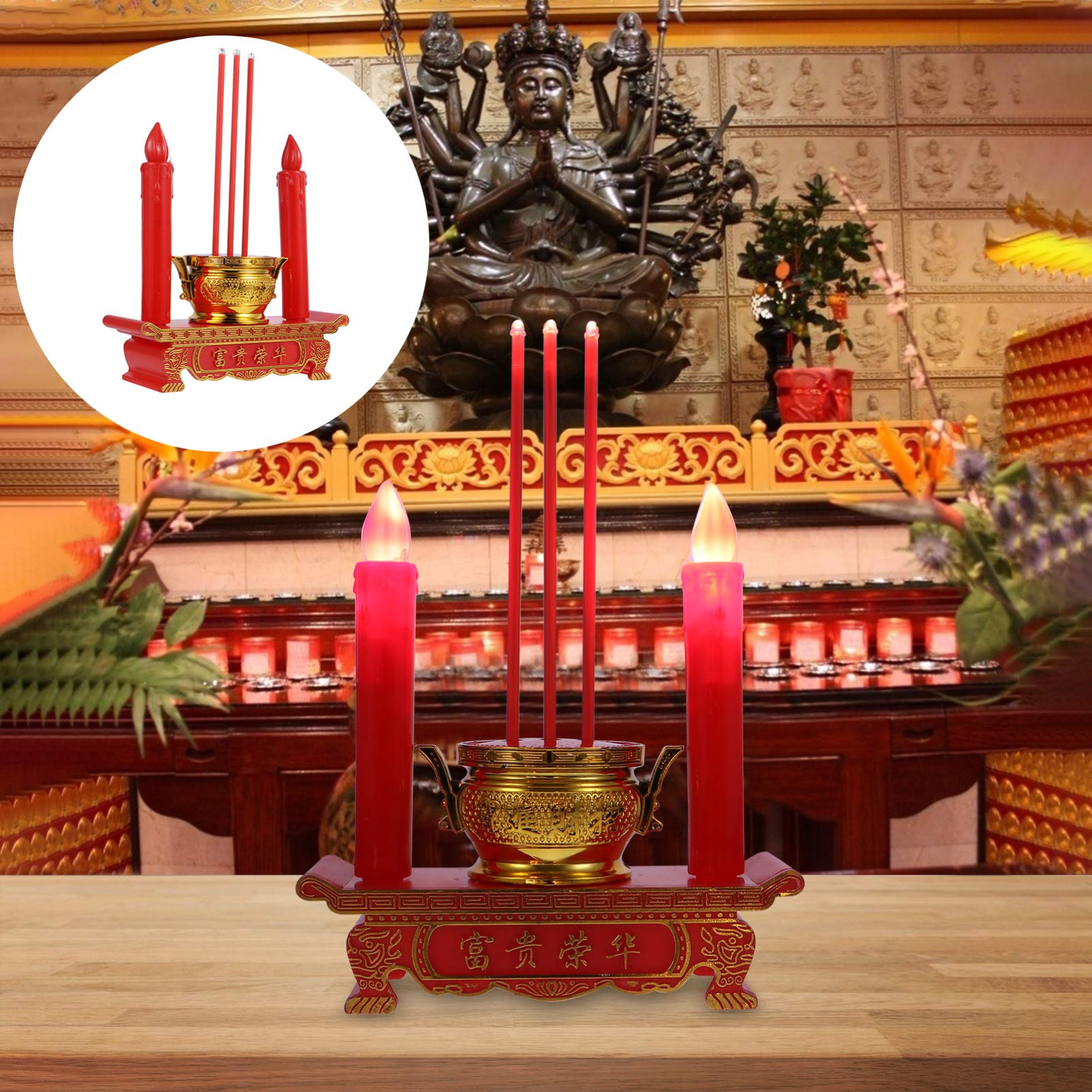 LED Boeddhistische Altaar Boeddha Kaars Boeddhistische Elektrische Kaarslicht Boeddhistische Lamp Boeddhistische Benodigdheden Chinese Huishoudelijke Desktop Decor LED Boeddhistische Altaar Boeddha Kaars Boeddhistische Elektrische Kaarslicht Boeddhistische Lamp Boeddhistische Benodigdheden Chinese Huishoudelijke Desktop Decor