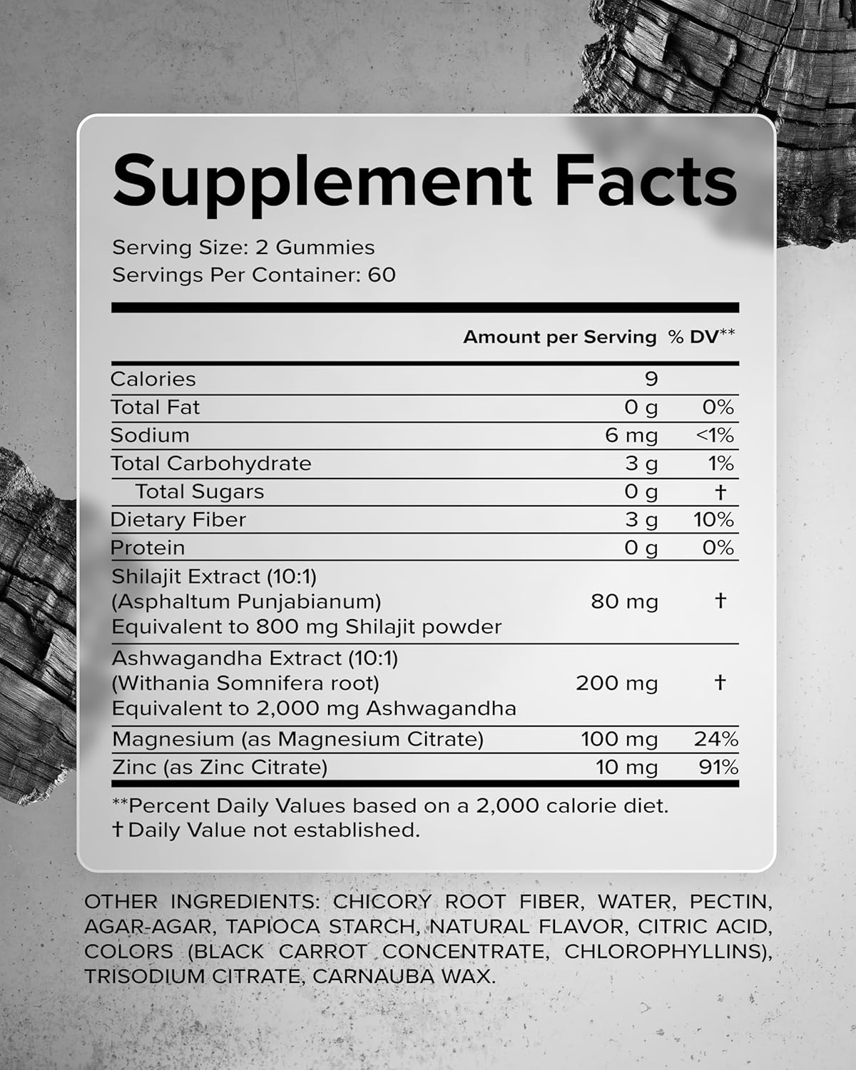 Himalayan Shilajit Gummies 800mg - Magnesium, Ashwagandha, Zinc, Fulvic Acid & 85+ Trace Minerals, Pure, Sugar-Free, Extra Strength, High Absorption, for Men, Women, Non-GMO, 120 Gummy - Image 2