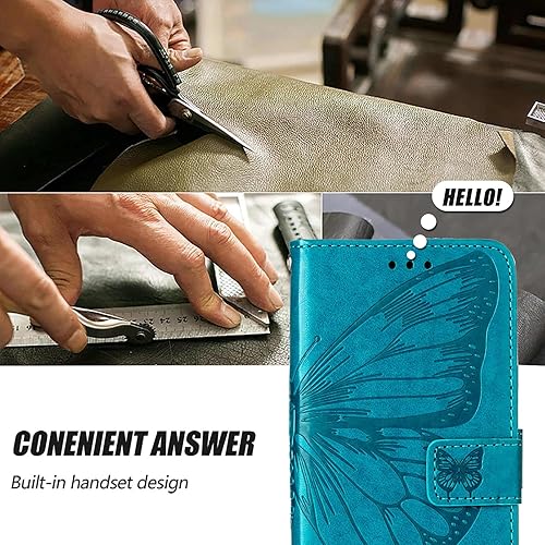 Miniatura 6 de Funda para Sony Xperia 1 IV, piel sintética magnética con ranura para tarjeta y soporte, a prueba de golpes, con carcasa interior de TPU para Sony