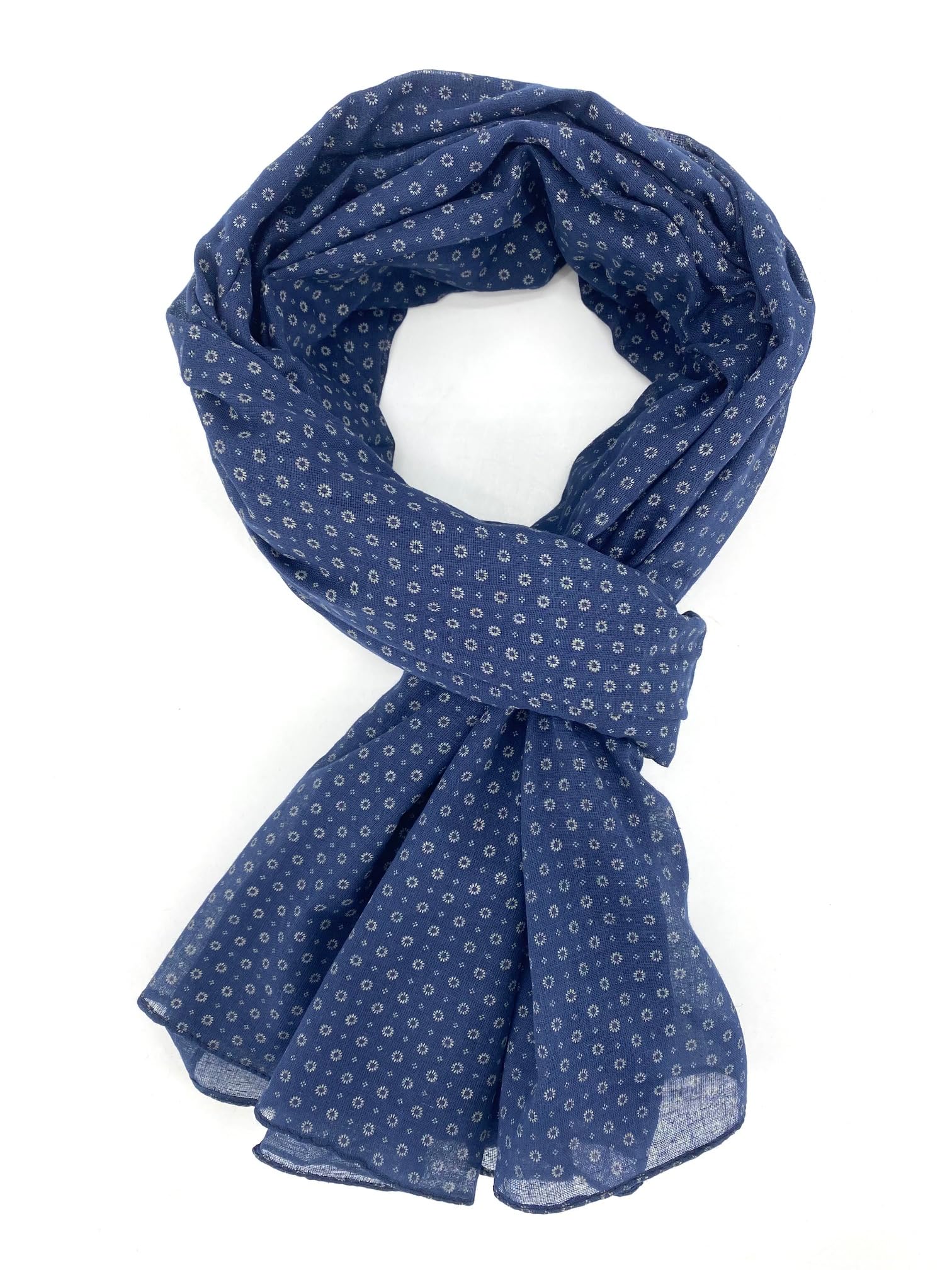 Générique Foulard Homme,Chèche Homme en Coton, Bleu Marine, Écharpe Légère, Foulard Homme