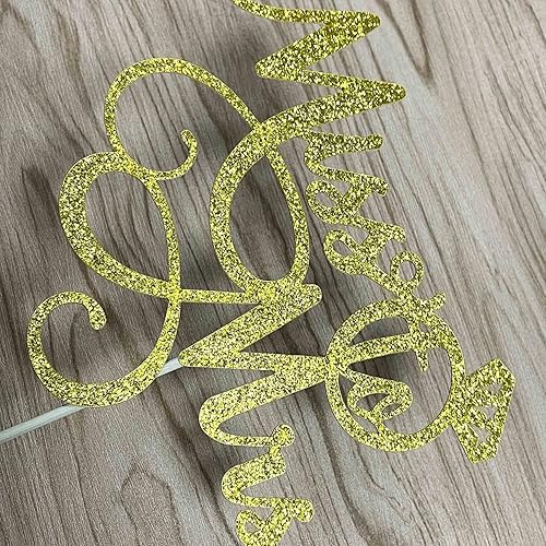 Miniatura 5 de Decoración de pastel con purpurina dorada para despedida de soltera, suministros de decoración de boda, compromiso, fiesta de matrimonio