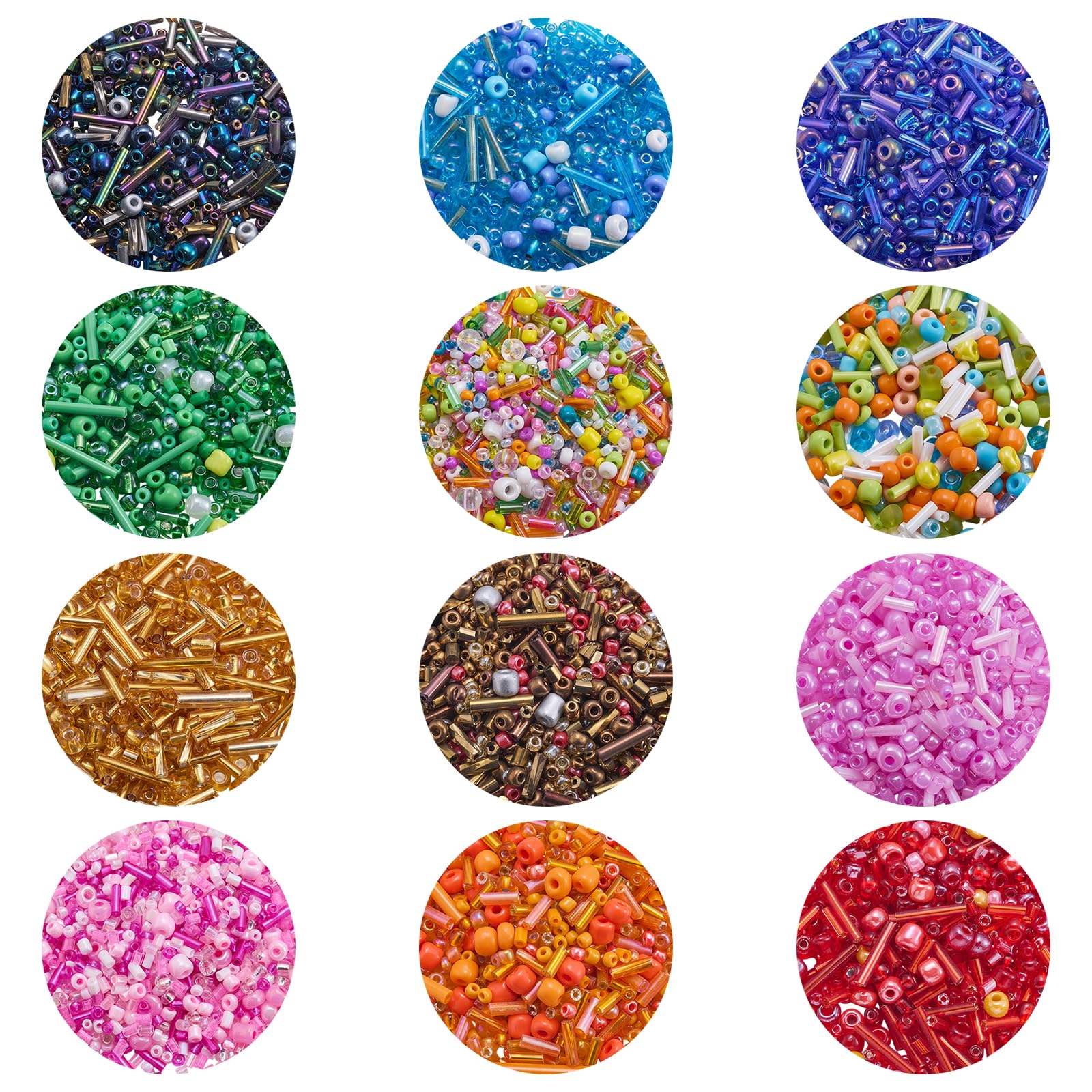LEGENTLISUR Glass Seed Embroidery Beads for Jewelry Making