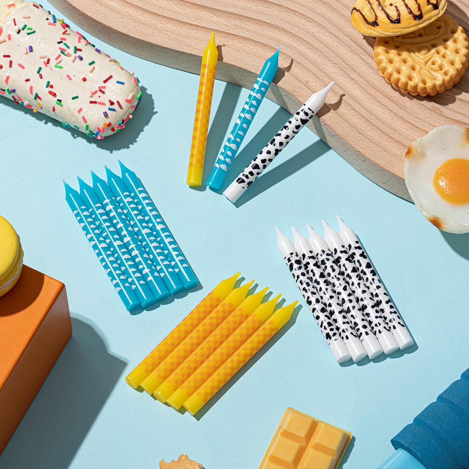 Conelist 18 Pcs Game Birthday Candles Cartoon Cake Toppers