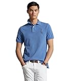 Men's Custom Slim Fit Big Pony Mesh Polo Shirt