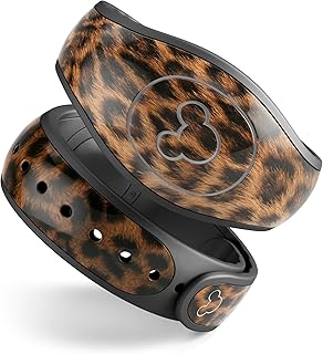 Design Skinz Mirrored Leopard Hide Premium Vinyl Decal Wrap Cover for The Disney MagicBand 2 (Fits MagicBand 2 for Disney Parks)