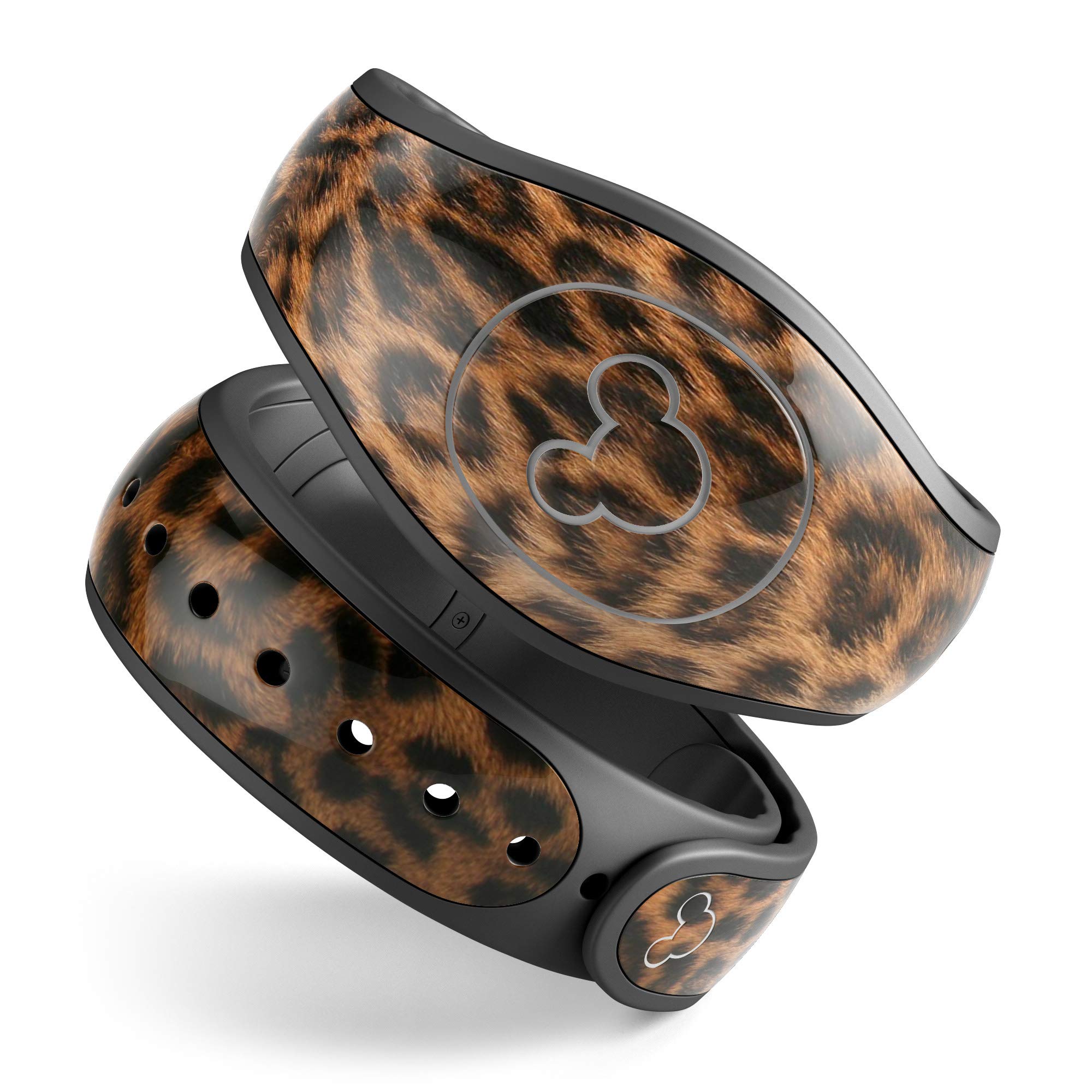 Design Skinz Mirrored Leopard Hide Premium Vinyl Decal Wrap Cover for The Disney MagicBand 1 (Fits MagicBand 1 for Disney Parks)