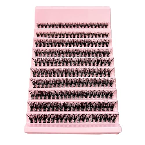 Lash Clusters 200 Pcs C Curl Lash Extension Soft Natural Lightweight 810121416mm Mix Resuale Wispy Eyelash Extension at Home for Eyelash Cluster
