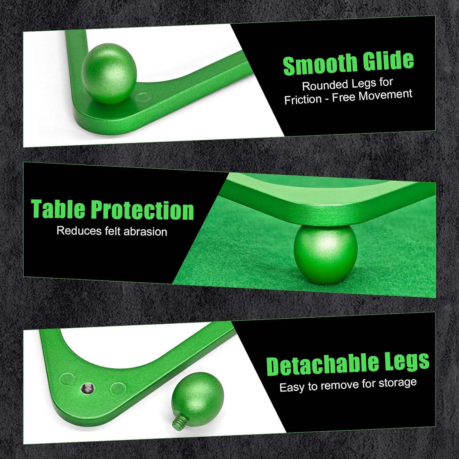 Aluminum Alloy Pool Ball Rack Billiard Ball Triangle Rack for 2-1/4" Pool Balls, Pool Table Ball Holder Positioning Rack