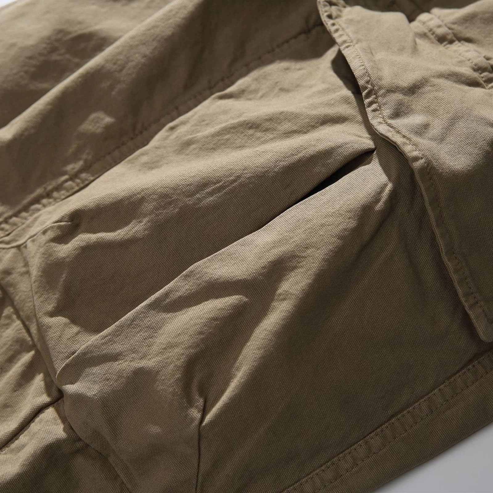 Pantalon Cargo Homme Coupe Ample Poches Cargo Mélange Coton Usage Quotidien