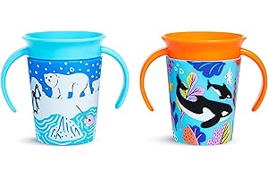 Miracle 360° Wildlove Sippy Cup, 6 Oz, Two-Pack (orca/polar bear)