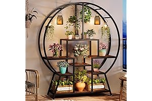 Tribesigns Circle Plant Stand: Enhance Your Indoor Plant Display