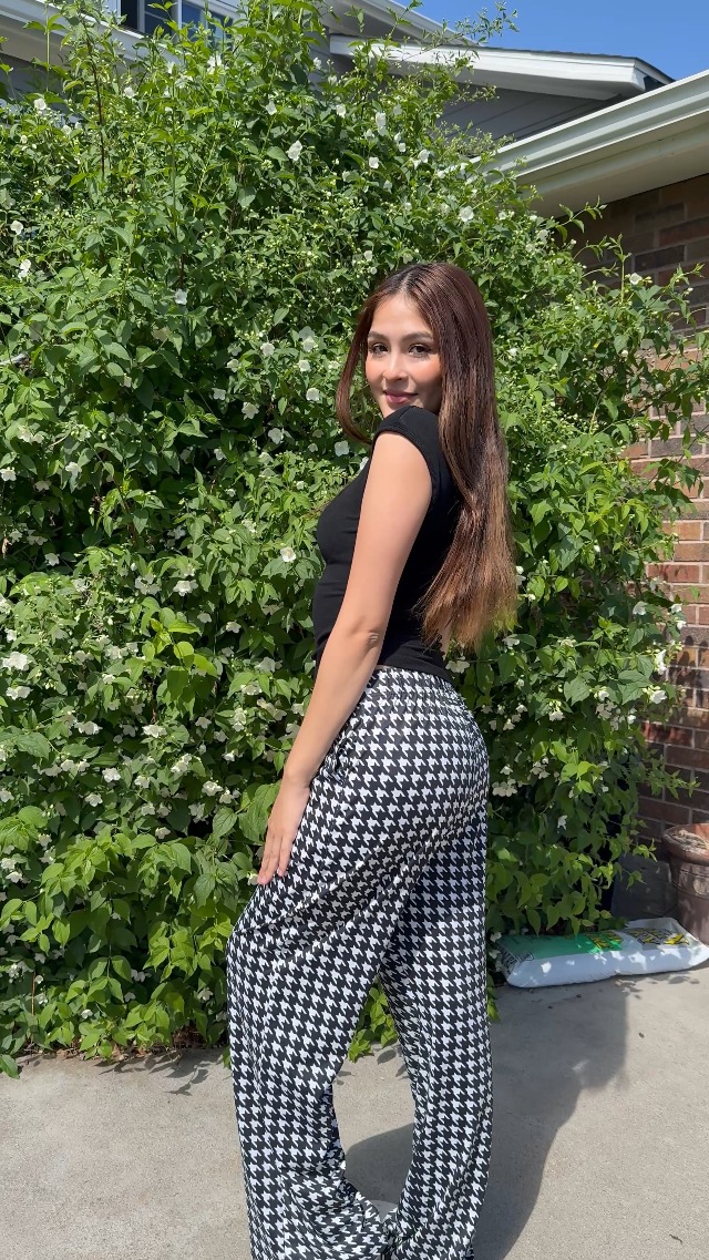 IWOLLENCE Women's Summer Polka Dot Pants High Waist Wide Legs Fun