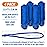 Dock Lines Boat Ropes for Docking, 3/8 Double Braided Mooring Marine Rope, 15ft Nylon Rope with Loop, Royal Blue, 4 Pack