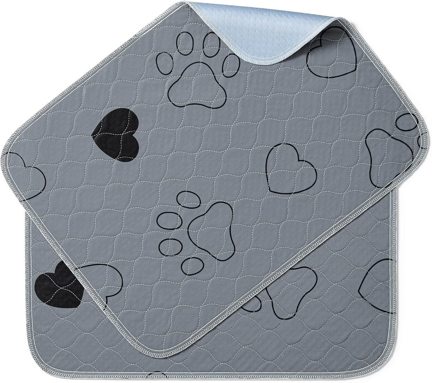 Feandrea Washable Pee Pads for Dogs, Waterproof, 24 x 18 Inches, 2 Pack