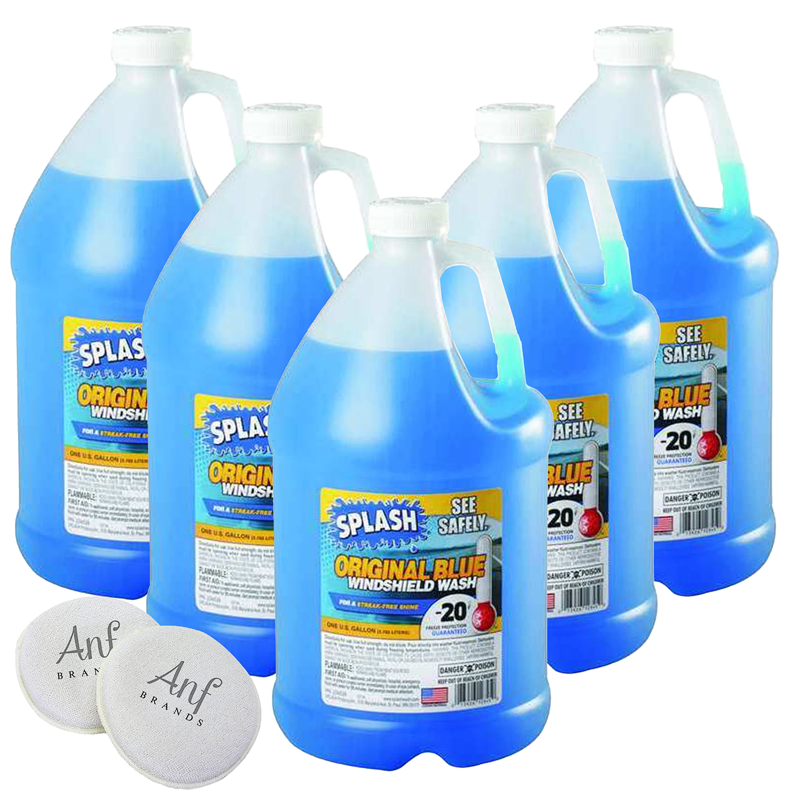 (6 Gallons) - Splash 235826 Summer Windshield Washer Fluid, 32 Degree Fahrenheit for Cars, Trucks, and Electric Vehicles