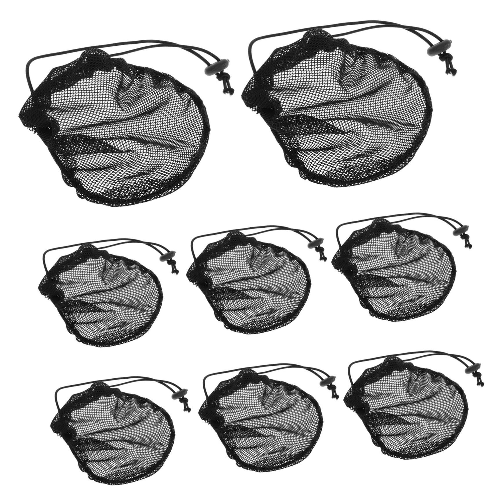 WEKADRIN 8Pcs Elastic Wig Caps for Cosplay Breathable Mesh Net Cover for Various Hairstyles Comfortable Fit for Long Hair Hairdressing Accessory for Home Use