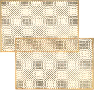 Rilth brass-finish aluminum sheets with a cloverleaf pattern