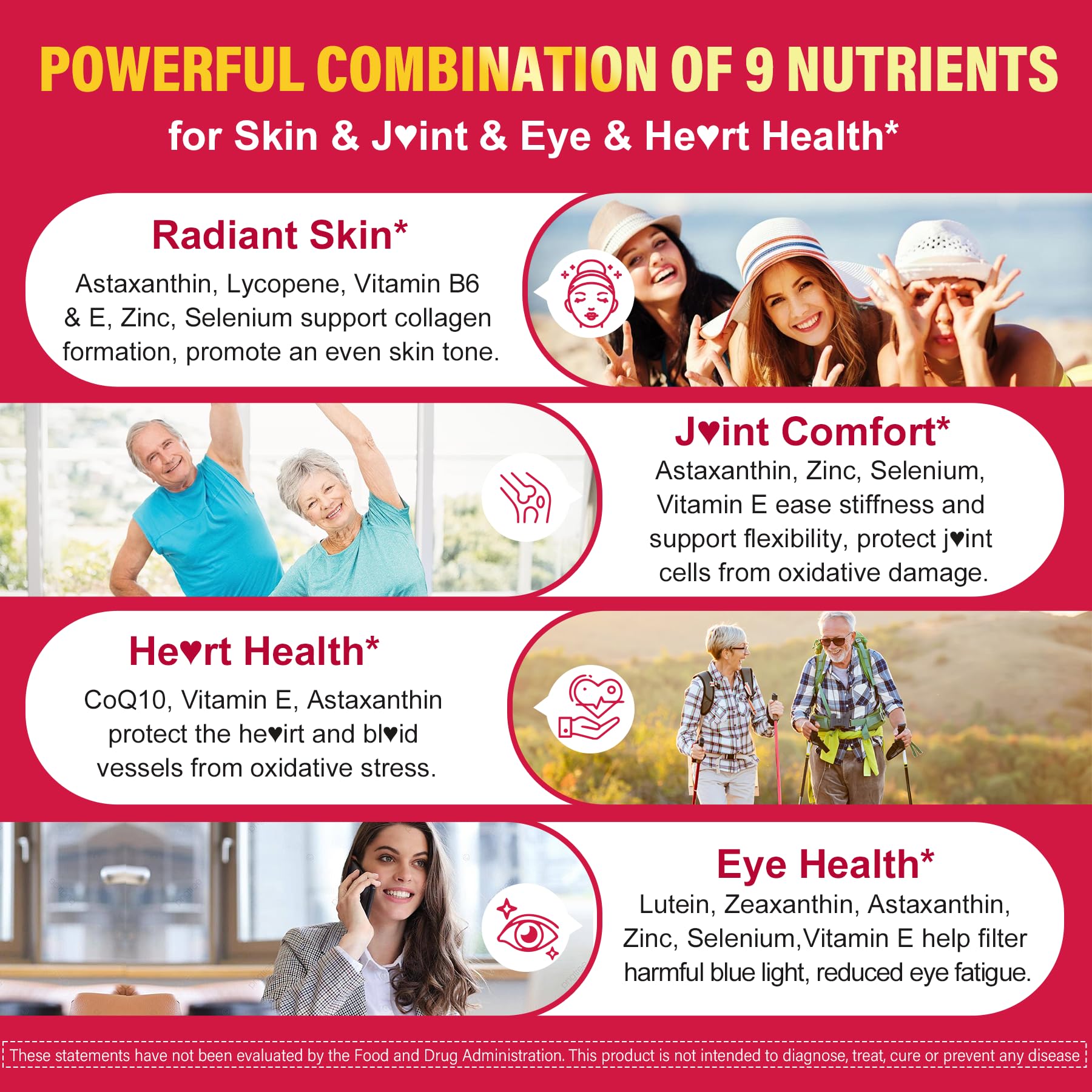 Liposomal Astaxanthin Supplements 12mg Lycopene, CoQ10, Lutein, Coconut Oil — Amazon image 6