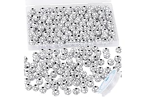 100pcs Soccer Charm Beads with 5.5 Yard Elastic Rope - Soccer Charm...
