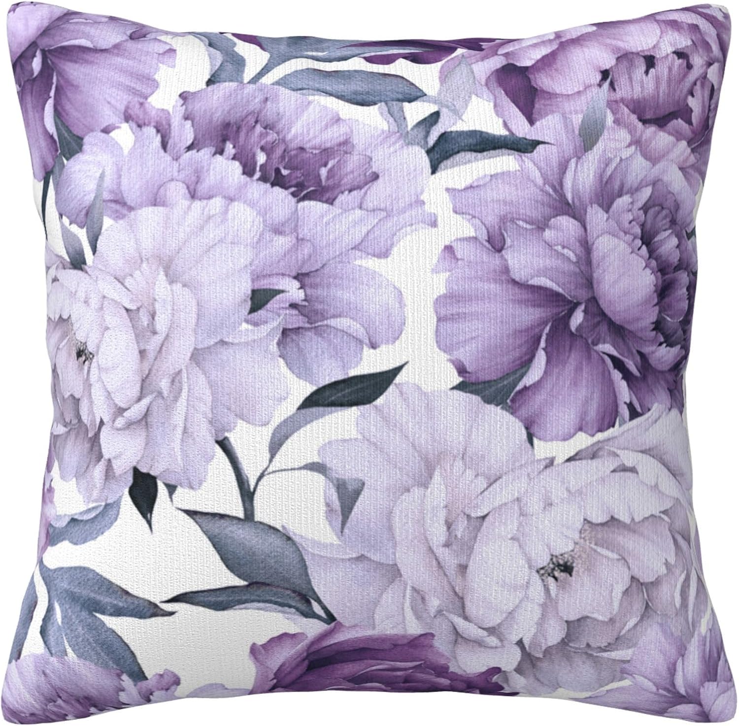 OZLNKPJL Decorative Throw Pillow Cover Case 18x18 inch,Purple Flower Pillow Cases