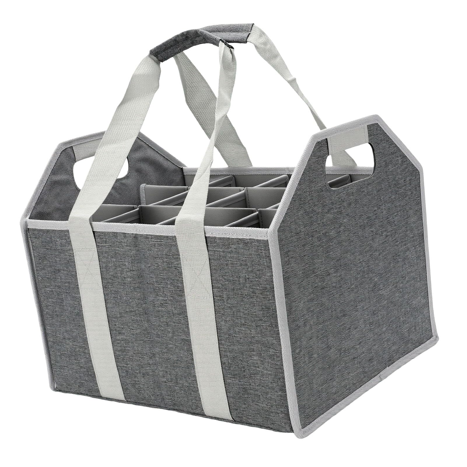 RIZGHWOY Porte Bouteilles de Vin, Sac de Transport pour 12 Bouteilles avec