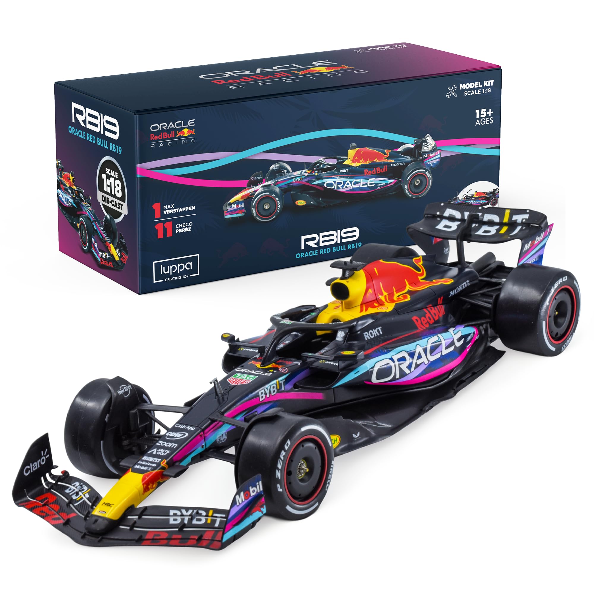 Amazon.com: Formula 1 Miami GP RB19 Model Kit - 1:18 Scale