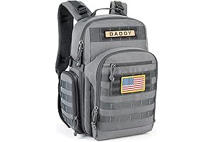 SHARKMOUTH Tactical Diaper Bag Backpack for Dads
