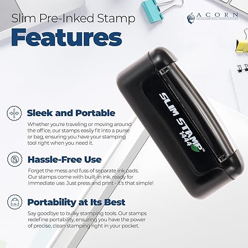 Miniatura 4 de Sello de avión para correo aéreo preentintado, sello esencial de correo para empleados de correo, tinta roja vibrante, diseño delgado, tamaño 12 x