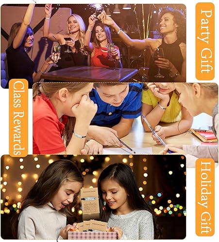 Miniatura 7 de Nosiny Regalos inspiradores de Navidad para mujeres y hombres con sobres de tarjetas de regalo, pulseras inspiradoras grabadas, pulseras