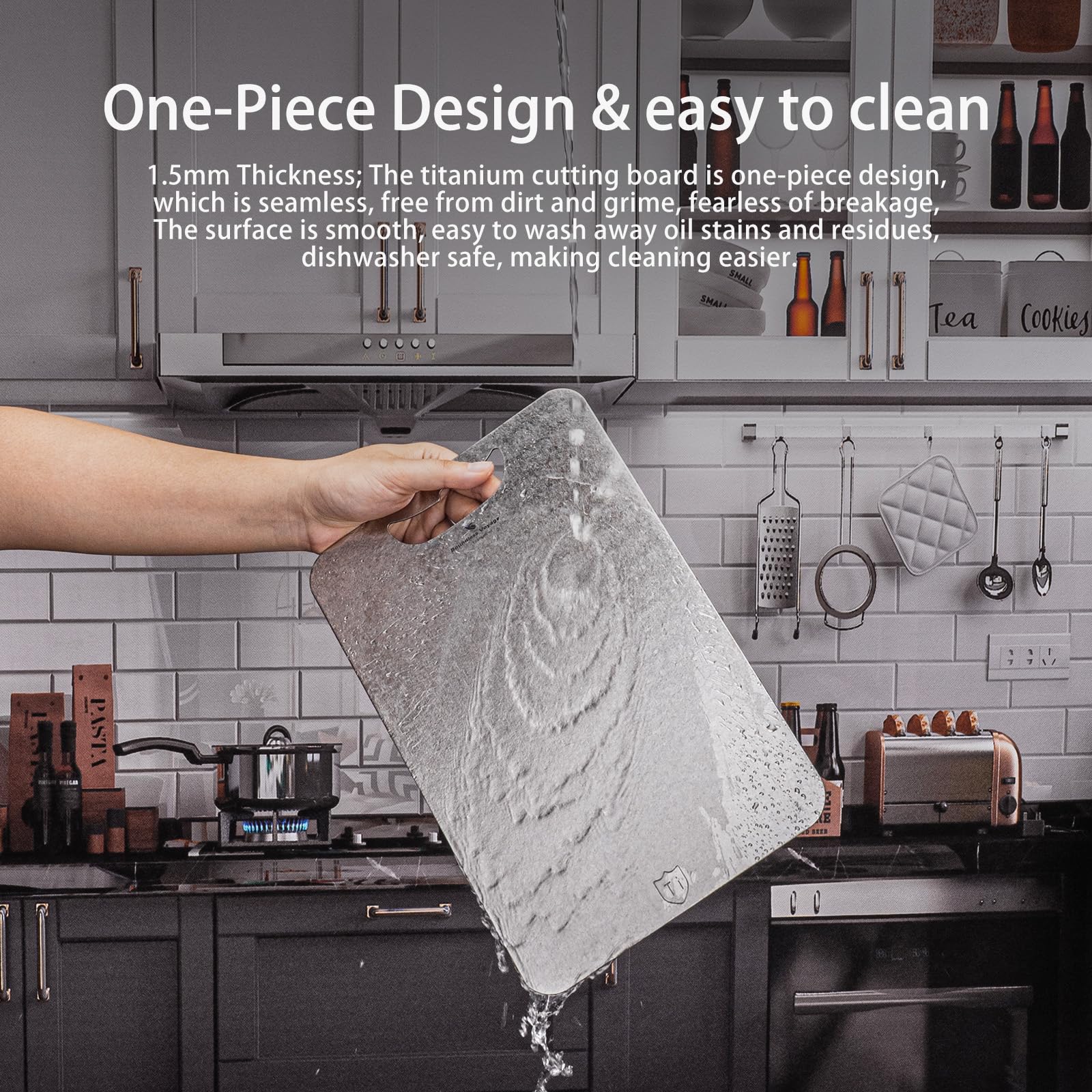 Boundless Voyage Titan Schneidebrett Doppelseitiges Schneidebrett-Set für Küche und Kochen im Freien (mittel)