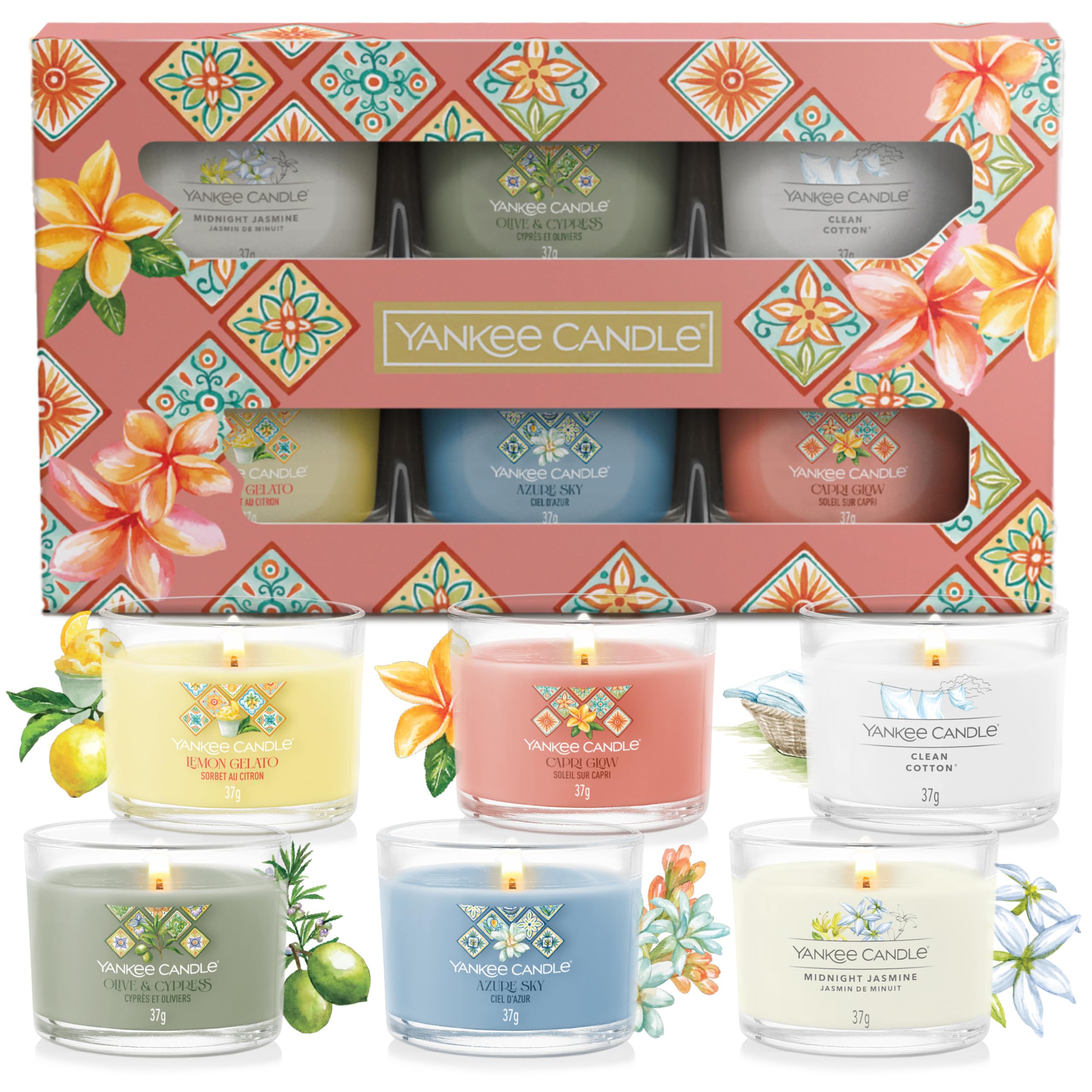 Yankee Candle Confezione regalo 6 candele Votive in vetro