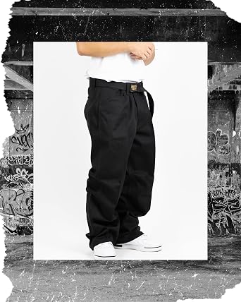 FB County 50/50 Baggy Pants, Loose Fit, Poly-Cotton Twill | Loose Fit, Durable, Soft Poly-Cotton Twill, Wide Leg, for Men, Streetwear