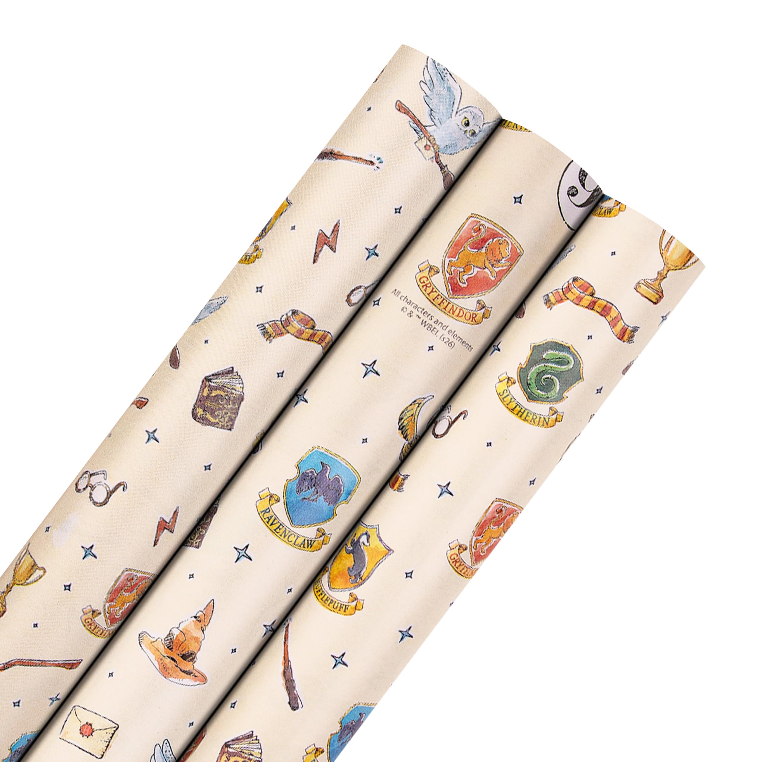 Hallmark Harry Potter Wrapping Paper Multipack - 6m - 3x2m Rolls