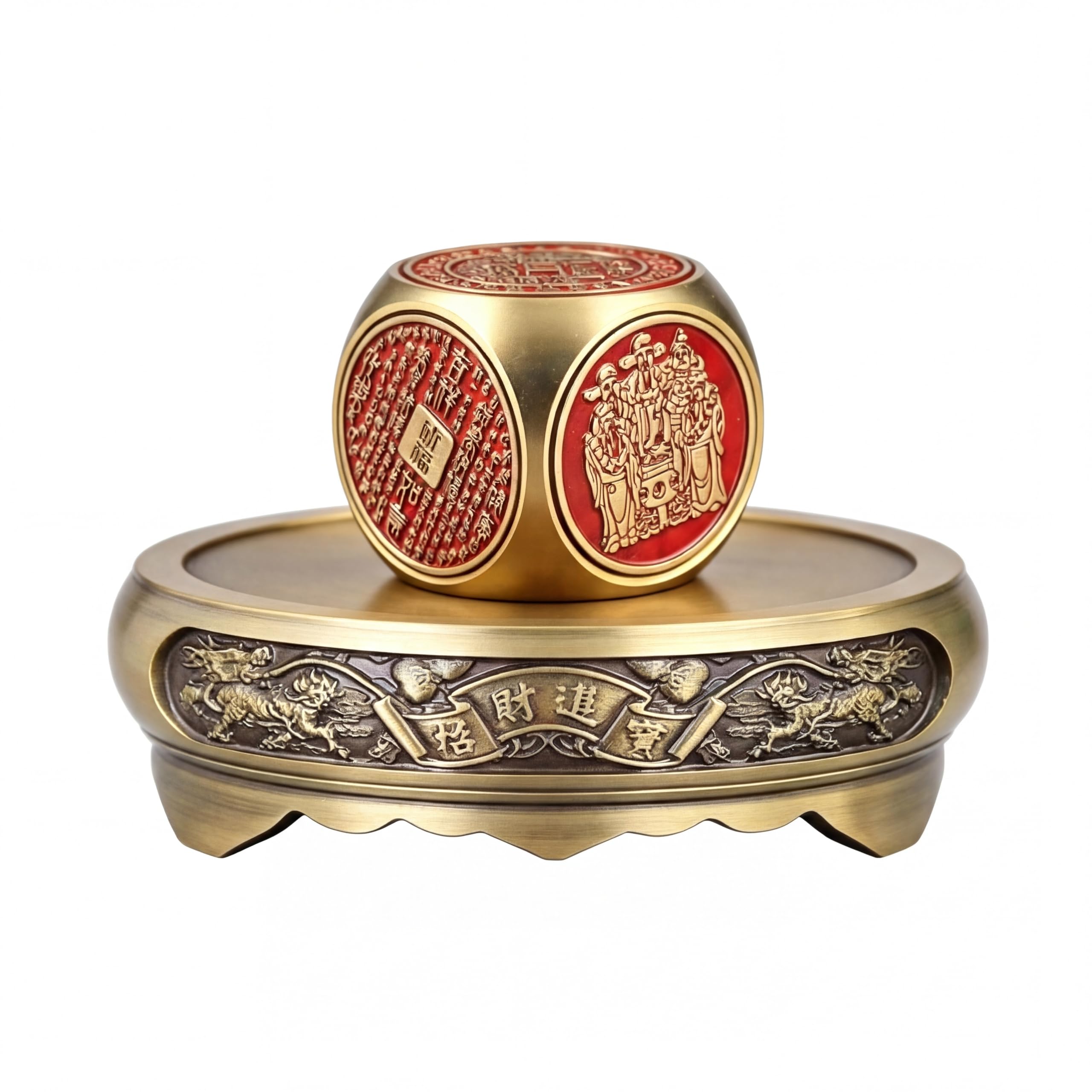 Boule porte-bonheur en laiton Feng Shui pour harmoniser votre bureau et maison