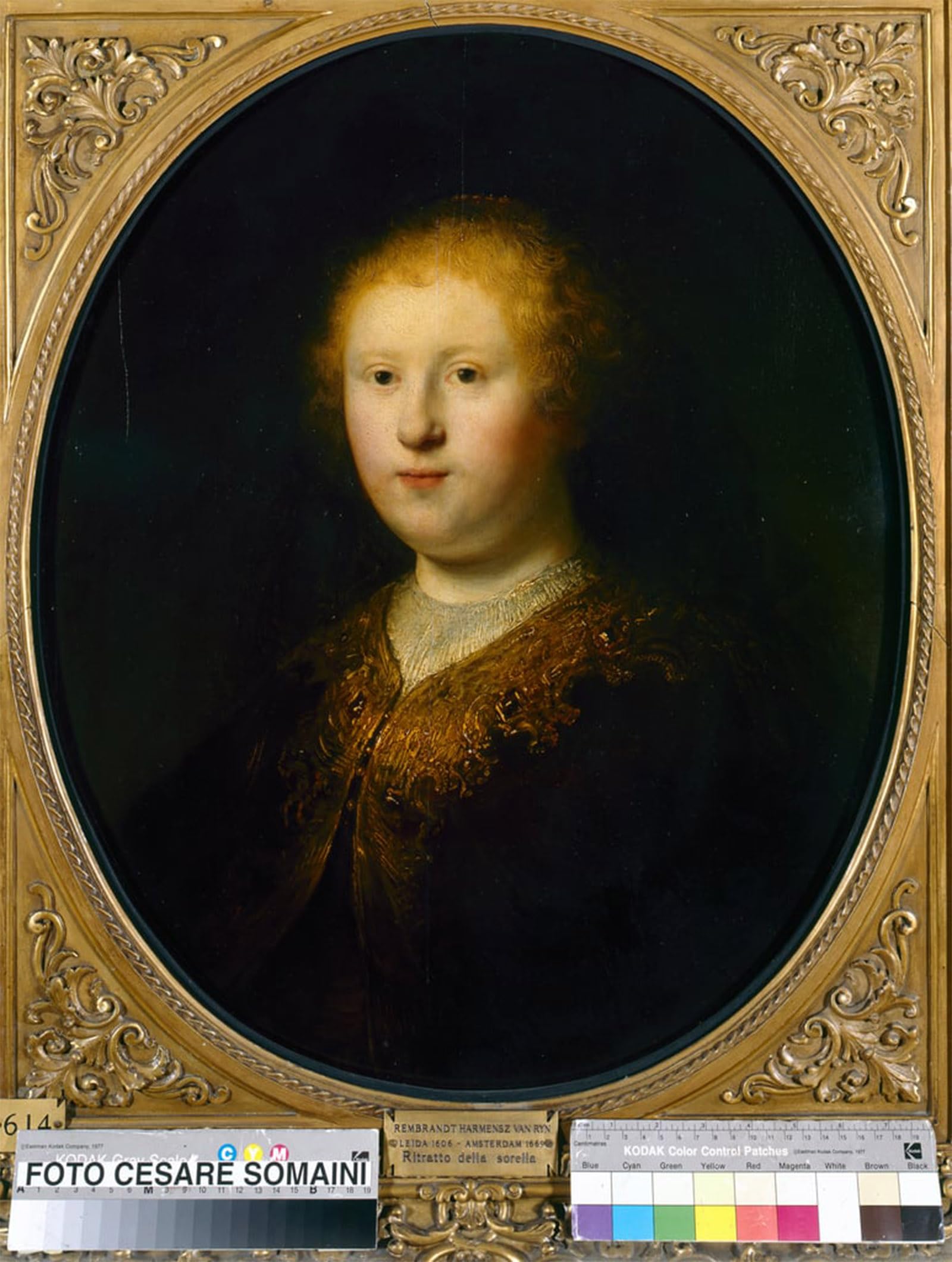 ARTXLXXBN Famous Art Print Poster Vintage Wall Art Portrait of a young woman by Rembrandt van Rijn Canvas Art Poster for Home Decor 60x90cm