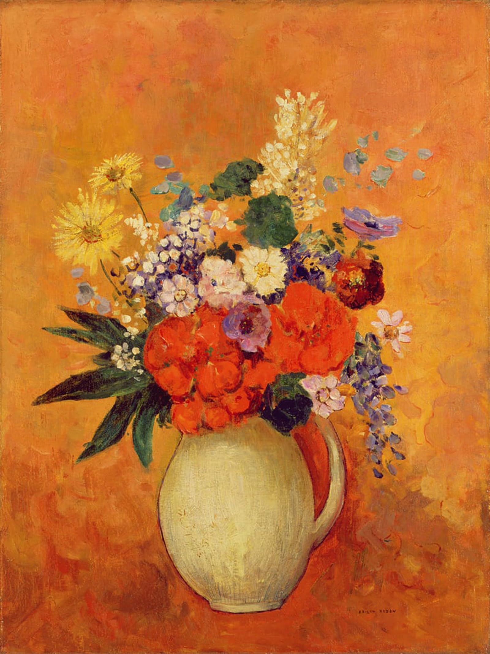 POSTERIIk Famous Animal Posters Vintage Picture Flowers by Odilon Redon Modern Wall Decor for Home Decor 60x90cm