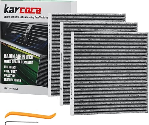 CF10374 Filtro de aire de cabina prémium con carbón activado compatible con Toyota Tacoma 2005-2022, DODGE DART 2013-2016, Pontiac Vibe 2003-2008