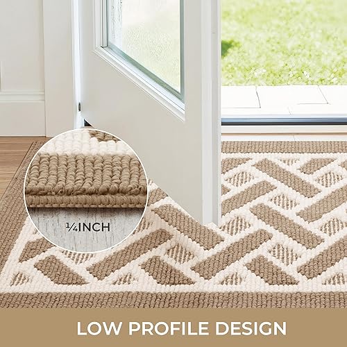 Miniatura 225 de GRANNY SAYS Felpudo para interiores, 32 x 48 pulgadas, antideslizante, tapete grande para puerta, tapete de bienvenida para exteriores, lavable