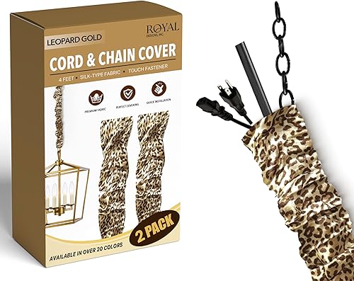 Vista 60 de Royal Designs, Inc - Funda para cadena y cordón de tela con cierre táctil Dorado antiguo